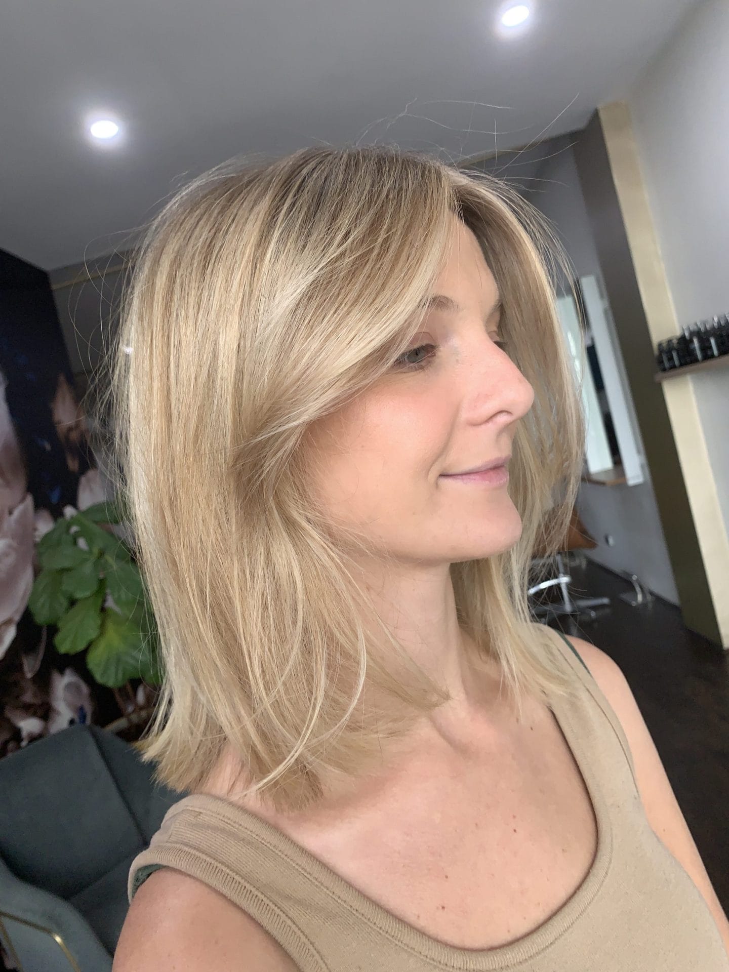 Maintain your low maintenance blonde hair with ease, using specially formulated shampoo and conditioner designed to repel hard water. This stunning blonde result is provided by a professional hawthorn east hair colour specialist and is expertly crafted to require minimal upkeep while still looking beautiful and vibrant."